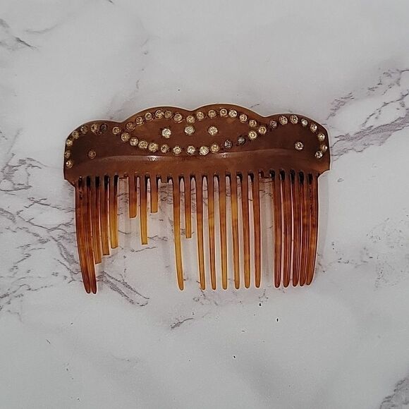VINTAGE/ Antique Side Combs Hair Barrett Accessories - Picture 2 of 10